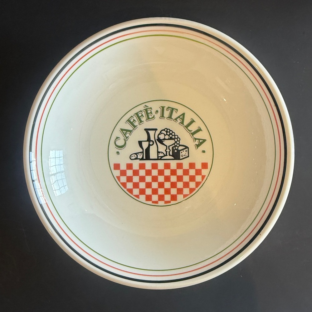 Himark Caffe Italia Pasta Salad 12” Serving Bowl Made in Italy Vintage Stoneware